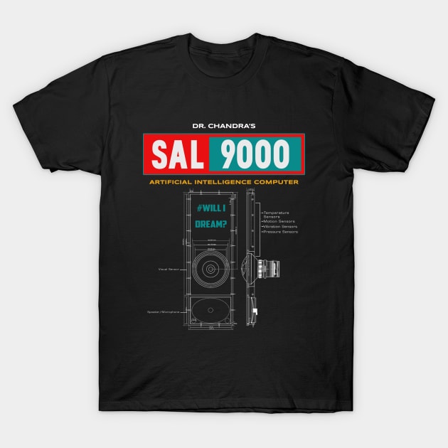 SAL 9000 Supercomputer T-Shirt by TVmovies